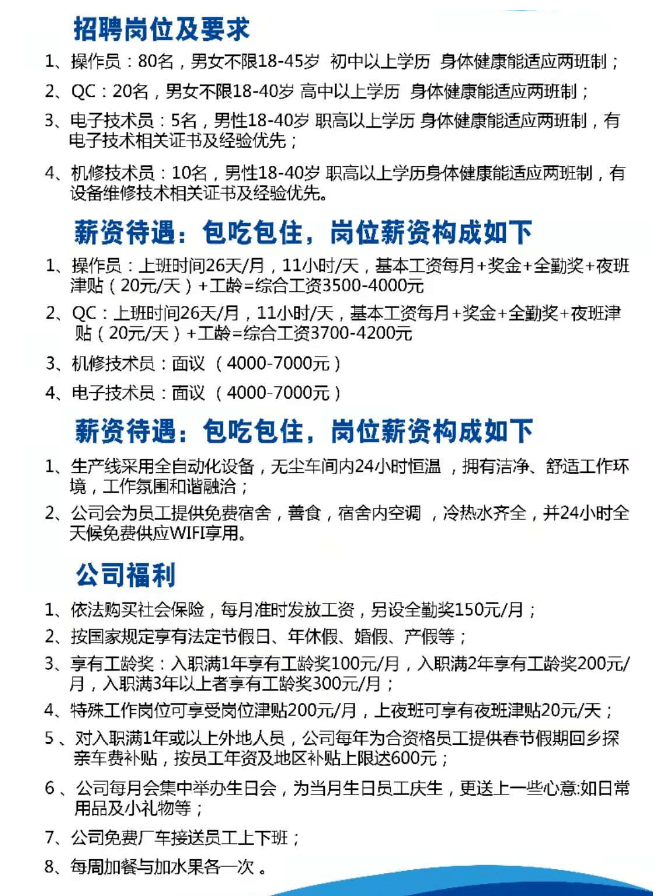 永安论坛最新招聘信息汇总