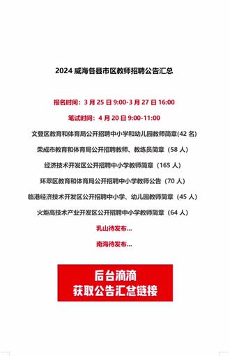 文登市小学招聘热潮来袭，最新招聘信息汇总