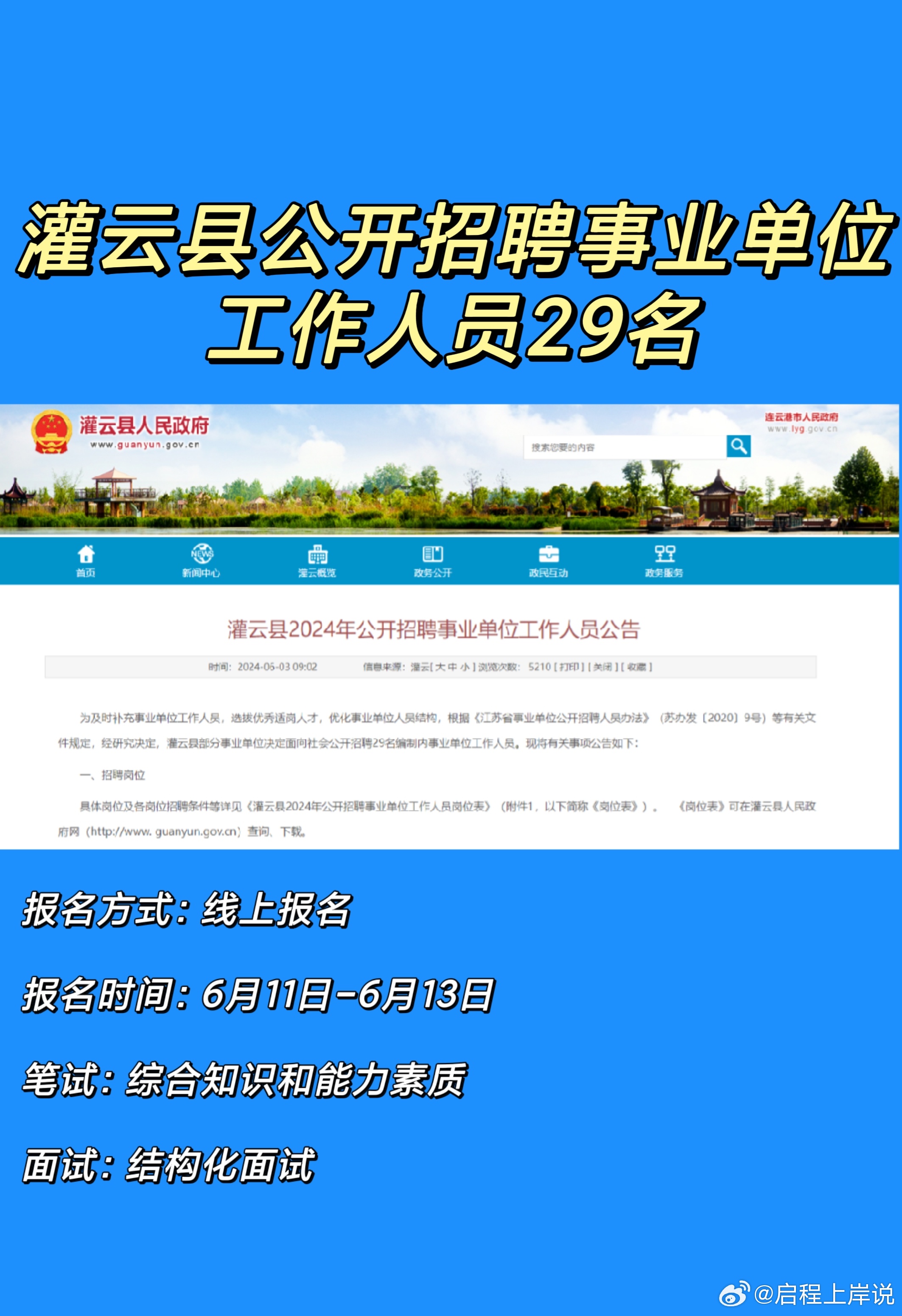 灌云县水利局最新招聘公告概览