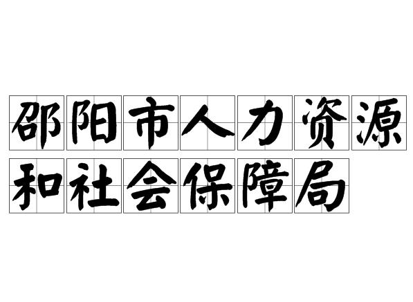 邵阳县人力资源和社会保障局最新项目概览